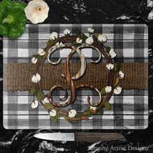Load image into Gallery viewer, Cotton Plaid Glass Cutting Board