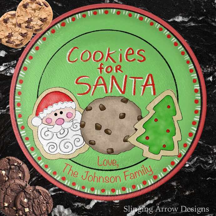 Santa's Cookies Cutting Board