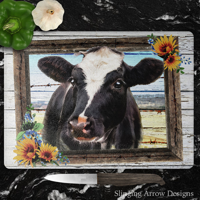 Framed Cow Cutting Board