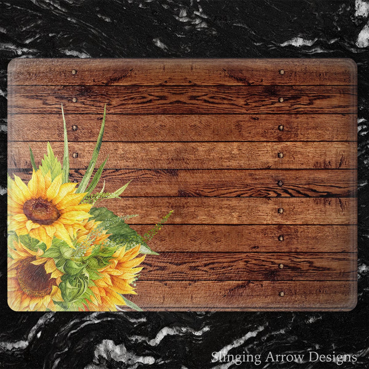 Rustic Sunflower Cutting Board
